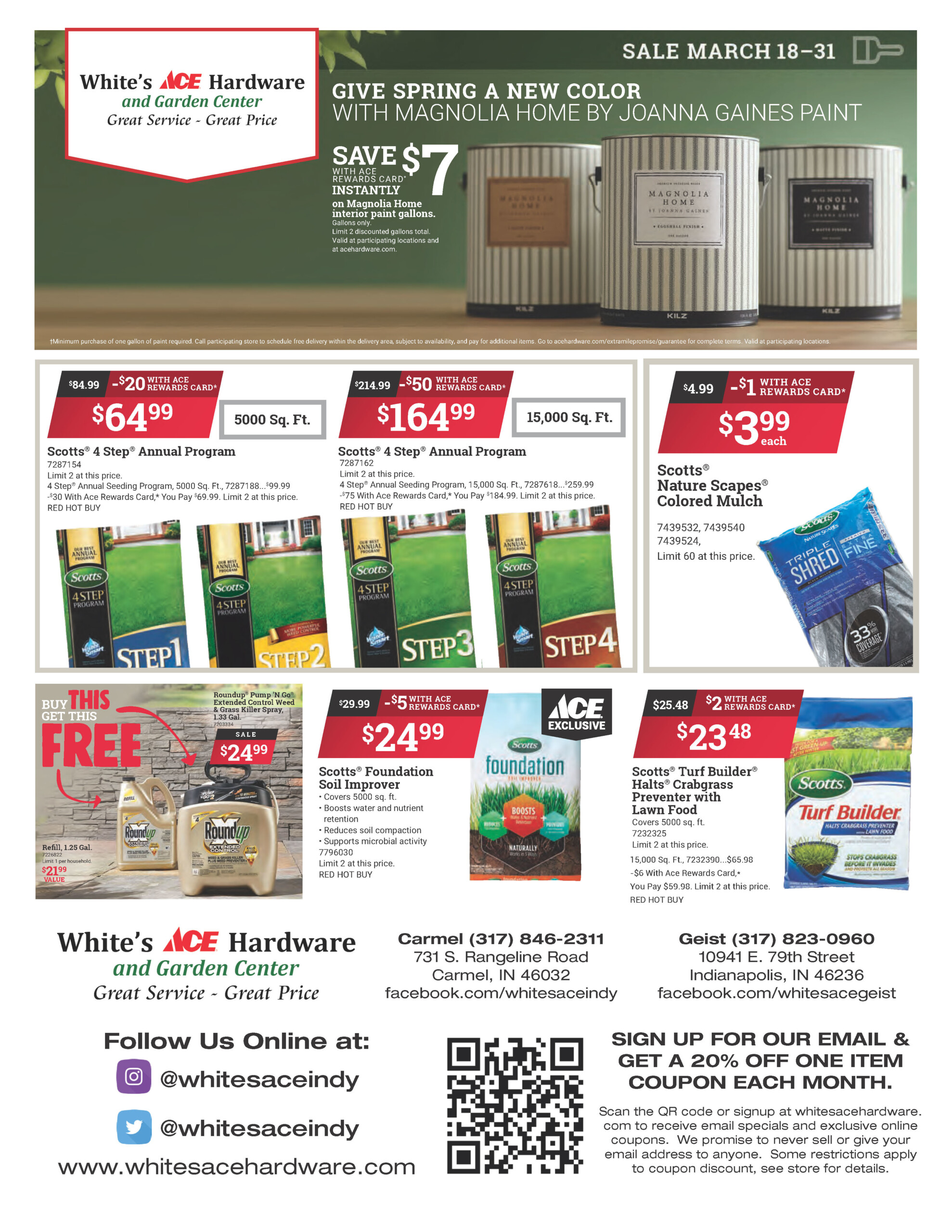 Download Printable PDF of March Ad