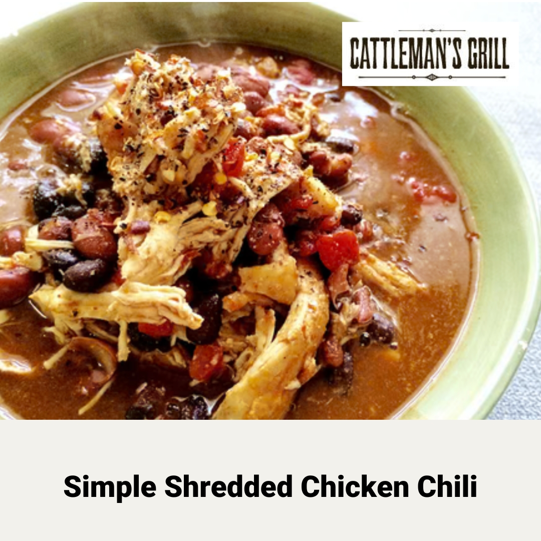 Simple Shredded Chicken Chili