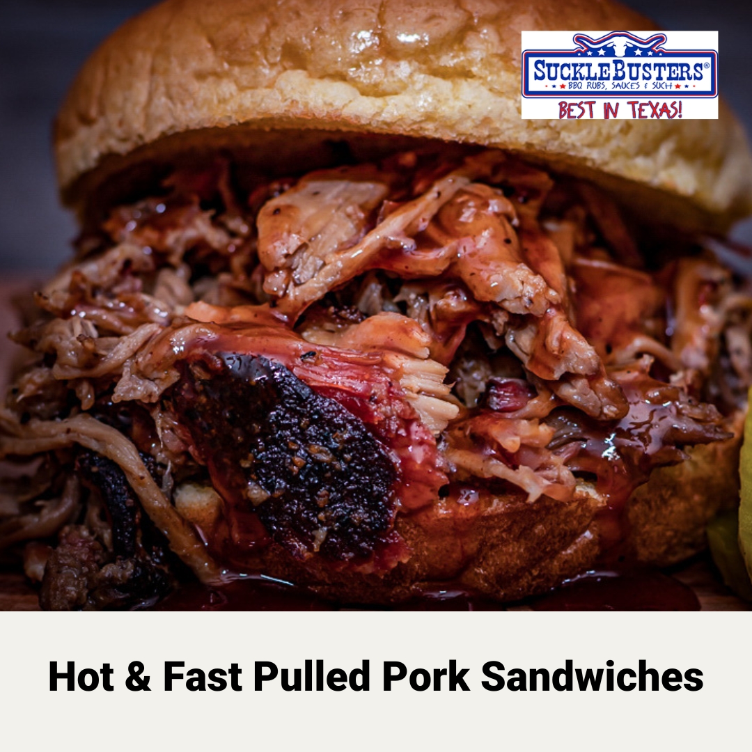 Hot & Fast Pulled Pork Sandwiches