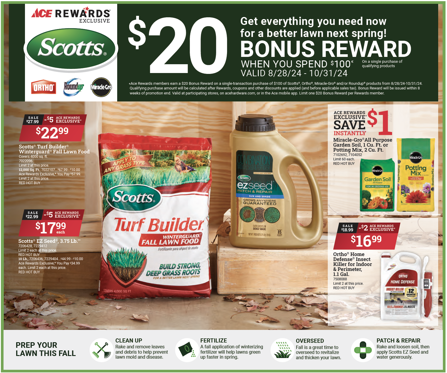 2024 Scotts Fall Lawn Deals - September